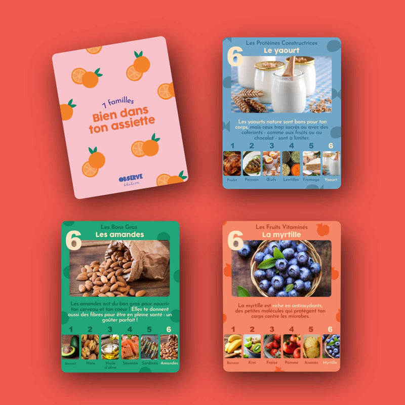 7 familles alimentation cartes